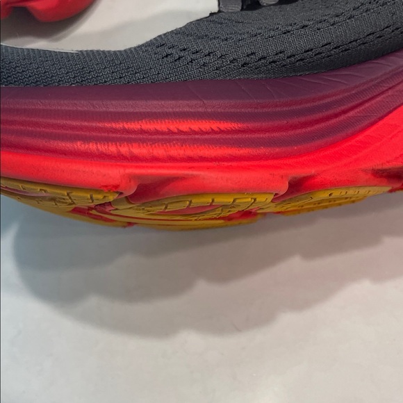 Hoka Black and Red Athletic Shoes - Picture 15 of 16